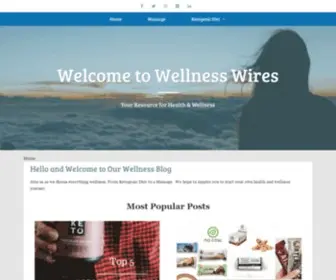 Wellnesswires.com(Health Wellness and Lifestyle Advice) Screenshot