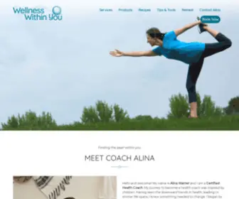 Wellnesswithinyou90.com(Certified Health Coach Alina Warner) Screenshot