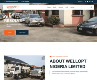 Wellopt.com(A well servicing company) Screenshot