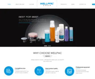 Wellpac.com(Plastic Packaging Co) Screenshot