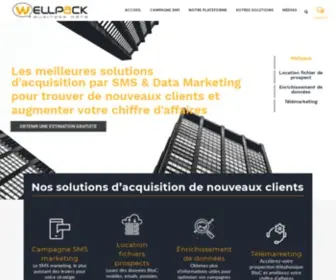 Wellpack.fr(Campagne SMS BtoC et Stratégie d'acquisition) Screenshot