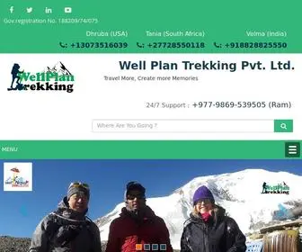 Wellplantrekking.com(Well Plan Trekking recommends best trek packages for Visit Nepal 2020 program) Screenshot