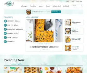 Wellplated.com(Think "healthy" food) Screenshot