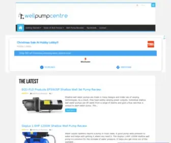 Wellpumpcentre.com(Well Pump Centre) Screenshot