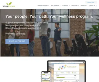 Wellright.com(Employee wellness programs) Screenshot