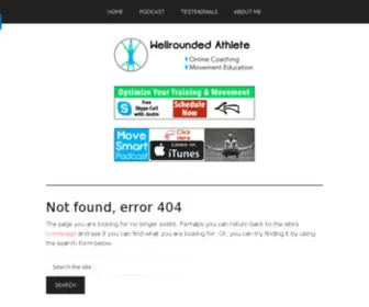 Wellroundedathlete.net(My Wordpress Blog) Screenshot