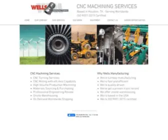 Wells-MFG.net(CNC Machining Services) Screenshot