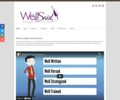 Wellsaidcommunications.ca(Wellsaidcommunications) Screenshot
