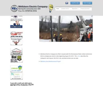 Wellsboroelectric.com(Wellsboro Electric Company) Screenshot