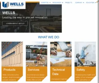 Wellsconcrete.com(Wells Concrete) Screenshot