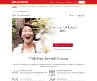 Wellsfargorewards.com(Wells Fargo Rewards) Screenshot