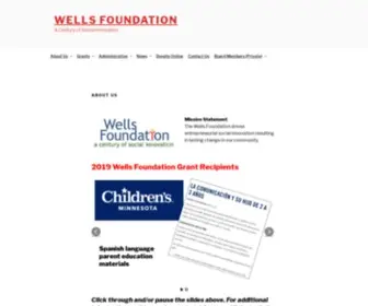 Wellsfound.org(A Century of Social Innovation) Screenshot