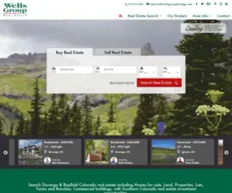 Wellsgroupdurango.com(Durango Real Estate) Screenshot