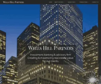 Wellshill.com(Wells Hill Partners) Screenshot