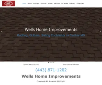 Wellshomeimprovements.net(Wells Home Improvements) Screenshot