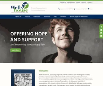 Wellshouse.org(Evidence-Based Behavioral Health Services) Screenshot