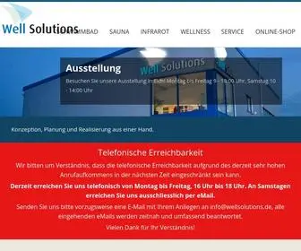 Wellsolutions.de(Pool und Saunabau) Screenshot