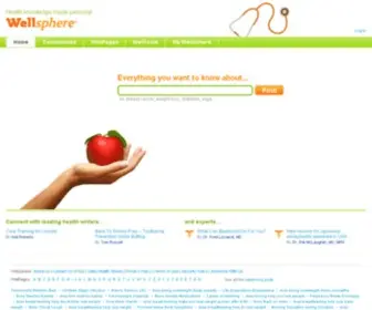 Wellsphere.com(Fitness community) Screenshot