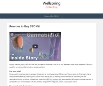 Wellspring-Collective.com(Major considerations to know and note when making an order for CBD Oil) Screenshot