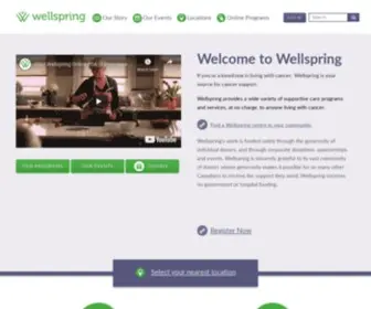 Wellspring.ca(Wellspring Cancer Support Network) Screenshot