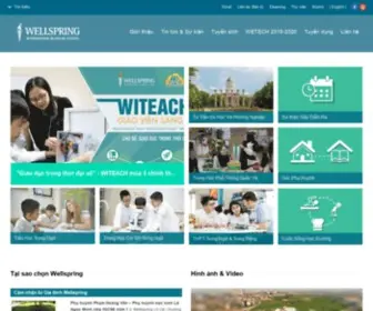 Wellspring.edu.vn(Trường Phổ thông Song ngữ Liên cấp Wellspring) Screenshot