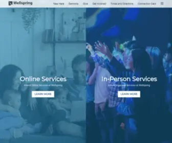 Wellspringchurch.tv(Wellspring Church) Screenshot