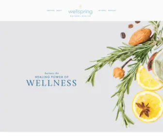 Wellspringnaturalhealth.com(Wellspring Natural Health) Screenshot