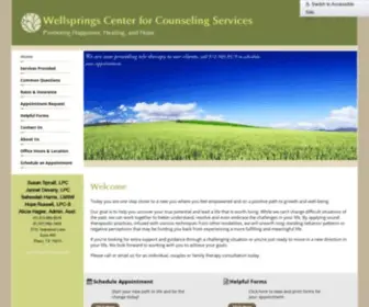 Wellspringsccs.net(WELLSPRINGS CENTER FOR COUNSELING SERVICES) Screenshot