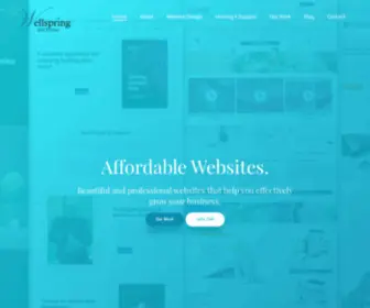 Wellspringwebsites.com(Affordable Custom Website Design & Web Development) Screenshot