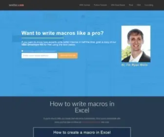 Wellsr.com(Write better macros in 7 days) Screenshot