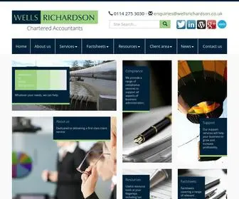 Wellsrichardson.co.uk(Accountants in Sheffield) Screenshot