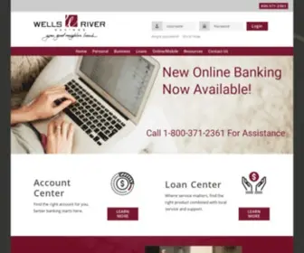 Wellsriversavings.com(Wells River Savings) Screenshot