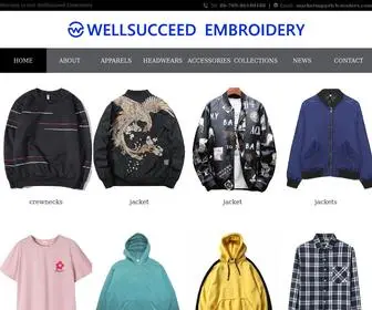 Wellsucceed.com(WellSucceed Embroidery was established in 2001. Wellsucceed) Screenshot