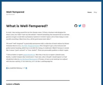Welltempered.net(Jean MacDonald) Screenshot