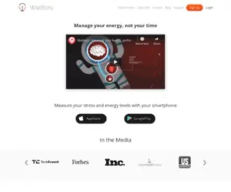 Welltory.com(Helping millions reach peak health and productivity. A Heart Rate Variability App) Screenshot