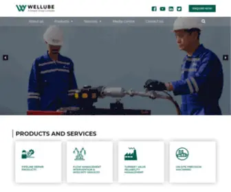 Wellube.com(Global Engineering Specialist & Pipeline Maintenance Expert) Screenshot