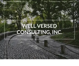 Wellversedconsulting.com(Wellversedconsulting) Screenshot