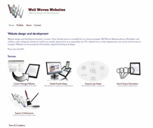 Wellwovenwebsites.co.uk(Website design and development) Screenshot