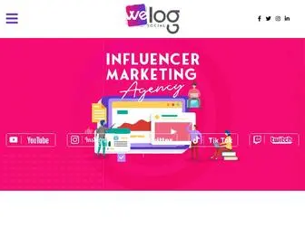 Welogsocial.com(Influencer Marketing) Screenshot