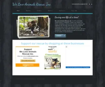 Weloveanimalsrescue.org(We Love Animals Rescue Inc) Screenshot