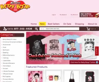 Welovebettyboop.com(Betty Boop Store) Screenshot