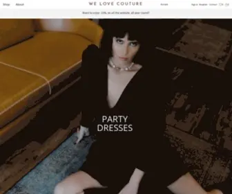 Welovecouture.com(WE LOVE COUTURE) Screenshot