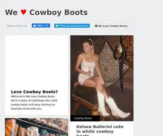 Welovecowboyboots.com(We Love Cowboy Boots) Screenshot