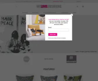 Welovecushions.co.uk(Independent cushion maker) Screenshot