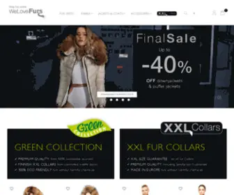 Welovefurs.com(Pelze online shoppen) Screenshot