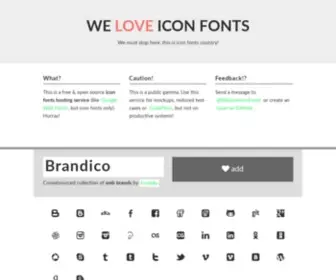 Weloveiconfonts.com(We Love Icon Fonts) Screenshot