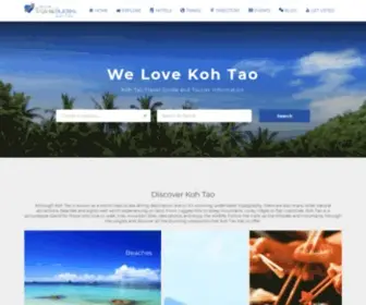 Welovekohtao.com(Koh Tao Travel Guide) Screenshot