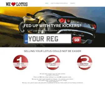 Welovelotus.co.uk(If you are thinking of selling your Lotus) Screenshot