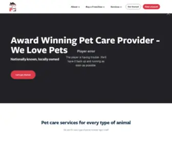 Welovepets.care(Trusted, Reliable Dog Walkers & Pet Sitters) Screenshot