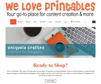 Weloveprintables.net(The Content Spot) Screenshot